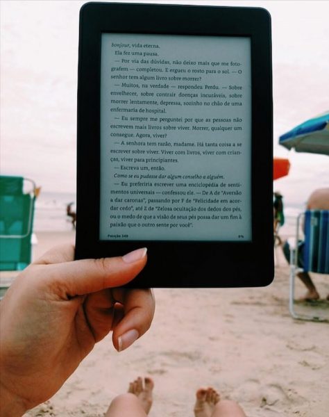 leitor de livro digital, a versatilidade de levar para todos os lugares