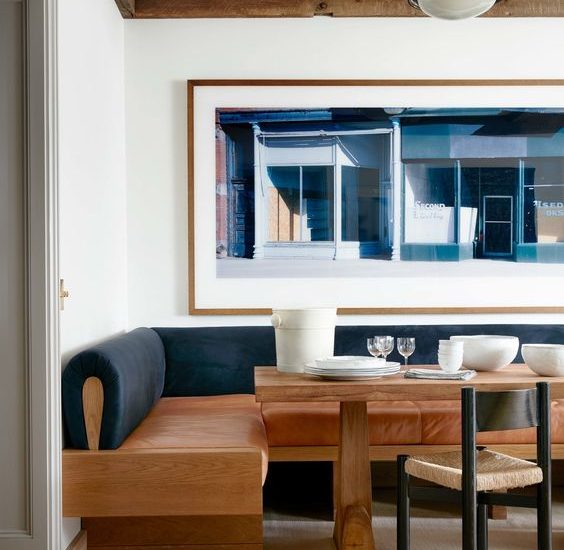 Banco moderno para sala de jantar